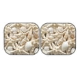 thumbnail image 7 of Xecao Starfish and Sea Shells for Foldable Car Sun Shades (2-Pack) offer sun protection with an easy-fold design for convenient windshield shading., 7 of 7