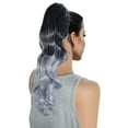 thumbnail image 2 of Ofertas Únicas 1 Pc Clip de Peluca de Cabello Largo Natural para Mujeres 19.69 pulgadas Negro, Gris Claro, 2 of 6