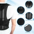 thumbnail image 2 of Nvzi-a Posture Corrector for Men and Women, Spine and Back Support, Back Brace for Clavicle Support, Providing Pain Relief for Neck, Shoulders, Adjustable and Breathable, M(Waist 33.8-38.5in), 2 of 2