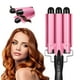 thumbnail image 1 of Tenaza Rizador de Cabello Importacion  3 Barriles Temperatura Ajustable Rosa, 1 of 3