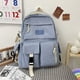 thumbnail image 1 of Bolsa Mochilas de lona simples Mochila para niñas con múltiples bolsillos Color de éxito para viajes al aire libre JShteea  Para Estrenar, 1 of 8