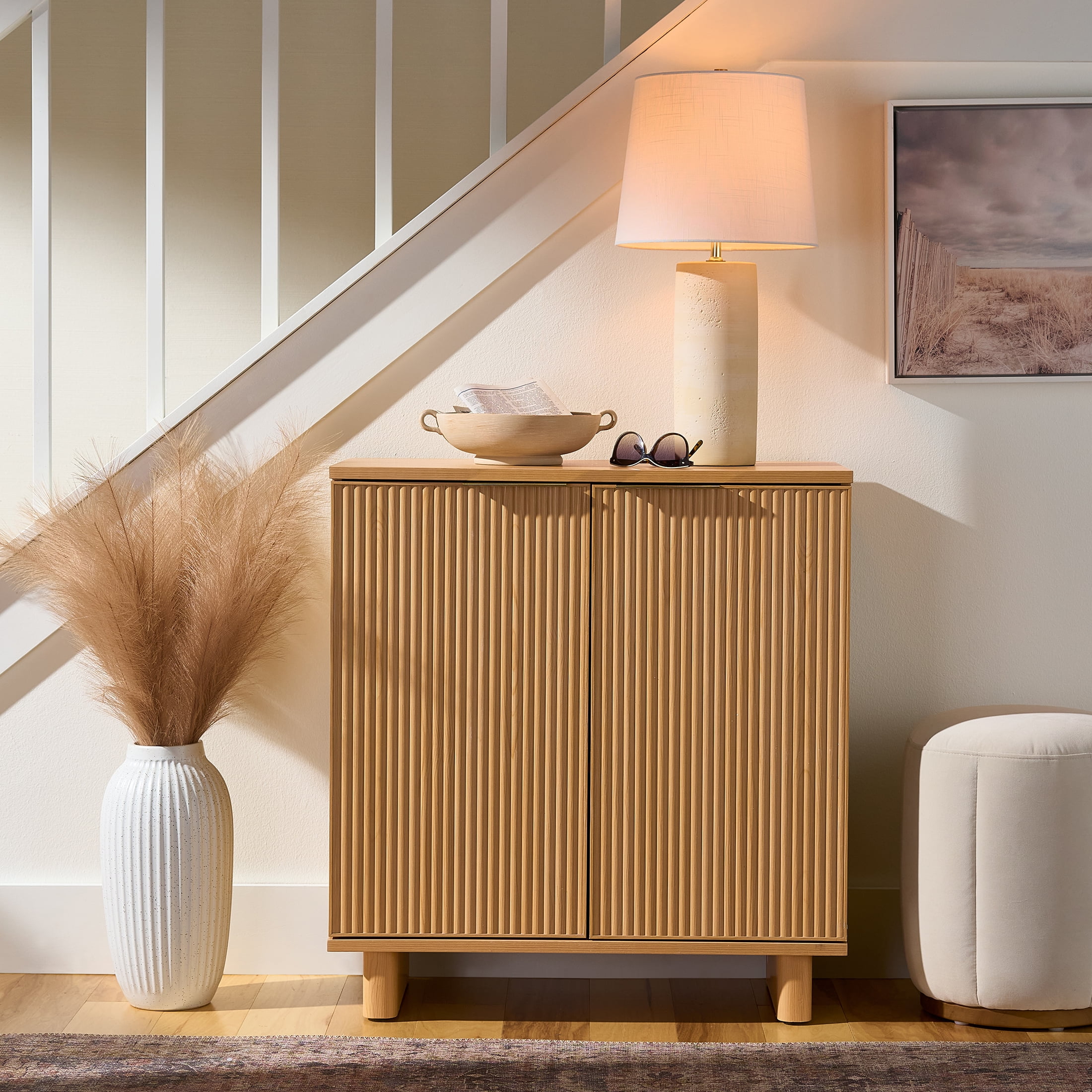Free Shipping! Better Homes & Gardens Tall Rattan Storage Cabinet