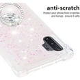 thumbnail image 5 of Glitter Clear Sparkly Bling Case for Samsung Galaxy Note 10+ Plus, Rugged Shockproof Flowing Liquid Floating Cover Women with Ring Holder Case for Samsung Galaxy Note 10 Plus  Colorful, 5 of 14