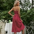 thumbnail image 7 of Aoujea Beach Dresses for Women Vacation Women Fashion Print Long Sleeve V-Neck Casual Sundress Dress Summer Sundress Holiday, Gift on Clearance, 7 of 7