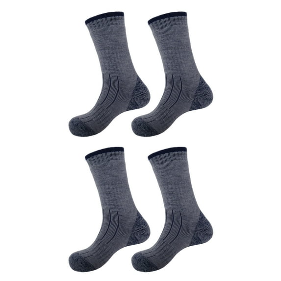BambooMN Thick Wool Blend Socks - Assortment 08, Women's - 4 Pairs