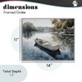 thumbnail image 4 of Stupell Industries Coastal Boat Ride Through Autumn Reflections Gray Framed Giclee Art, 14 x 11, by Franklyn Gregory, 4 of 8