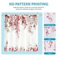thumbnail image 5 of Dznils Red Eucalyptus Fabric Shower Curtain, Watercolor Floral Pattern with Hooks, 72" x 72", 5 of 11