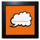 thumbnail image 1 of Daily Language chatear Felicitaciones espero Mesa de pared con marco cuadrado negro, 1 of 4