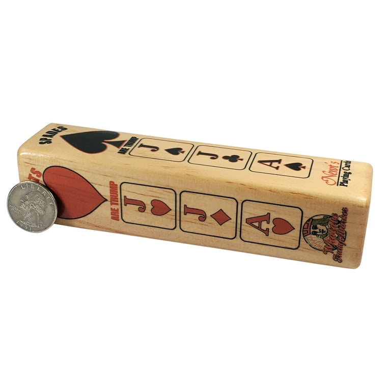 Euchre Trump Club - Stained - Combined trump indicator