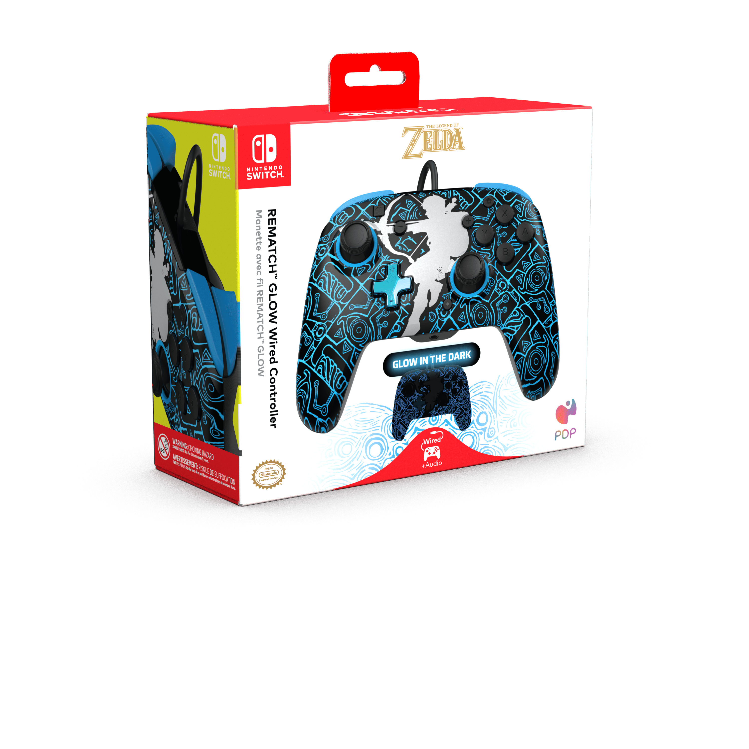 PDP REMATCH GLOW Wired Controller: Sheikah Shoot For PDP REMATCH GLOW Wired Controller: Sheikah Shoot For