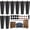 Black, variant on 8 Pieces Furniture Legs 8 Inches Round Solid Wood Furniture Feet with M8 T-Nuts Couch Legs Sofa Leg Replacement Leg for Armchair, Cabinet, Chair, Dresser or Home DIY Projects, Brown