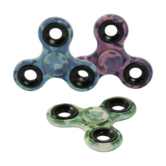 Camo Fidget Spinner - Party Favors - 12 Pieces