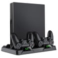 thumbnail image 1 of Soporte vertical para Ps4, soporte vertical todo en uno para Ps4, ventilador de refrigeración para Playstation 4 Pro/slim, estación de carga del controlador Ps4, 1 of 5
