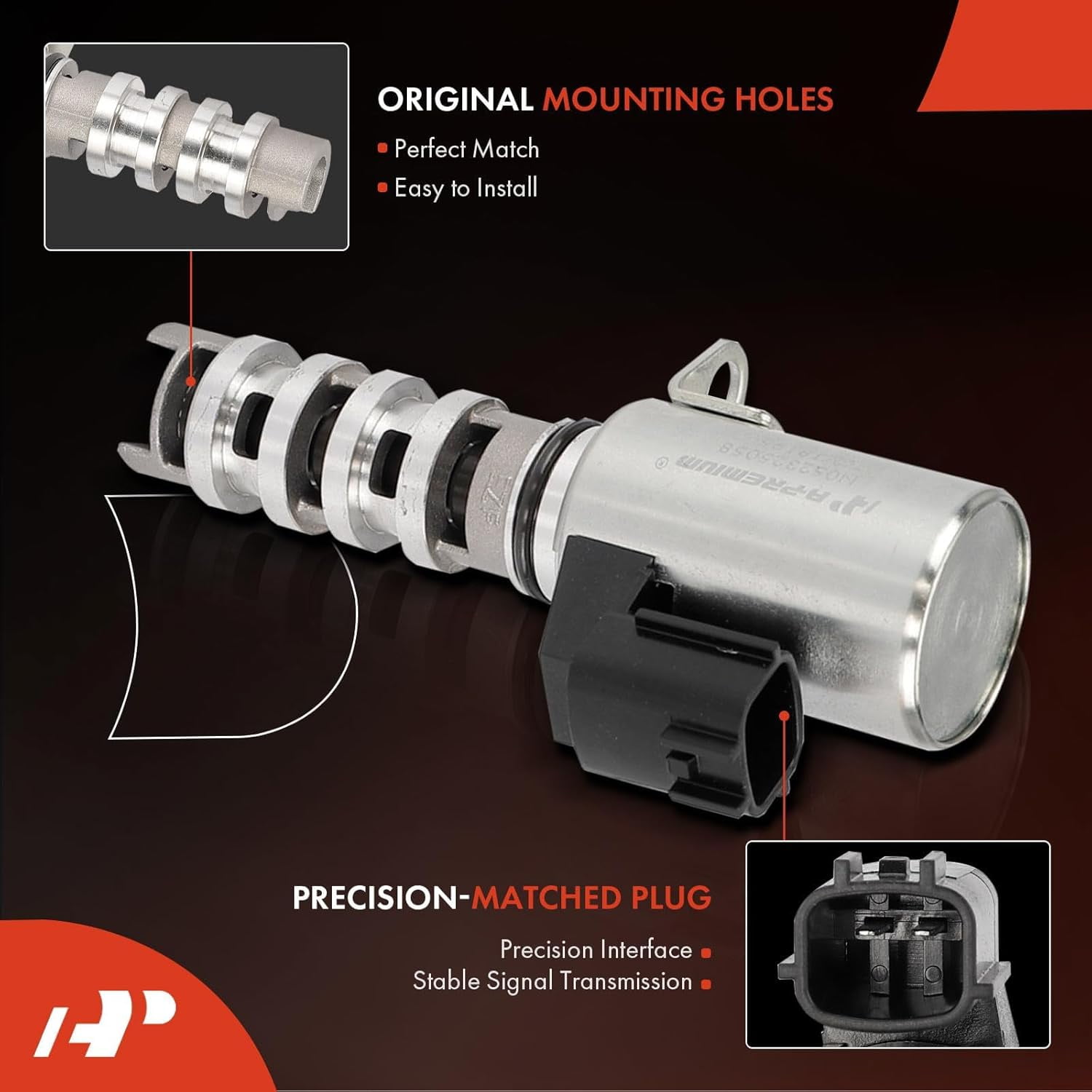 A-Premium 2-PC Left and Right Engine Variable Valve Timing (VVT) Solenoid Compatible with Nissan Altima 2007-2014, Murano 2009-2015, Pathfinder 2013-2013, Maxima 2009-2014 & Infiniti QX60, JX35, 3.5L
