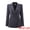 Blue, variant on Women's Double Breasted Vintage Pinstripe Striped Suit Blazer XL Black