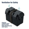 thumbnail image 3 of Attwood Heavy-Duty Acid-Resistant Power Guard Series 27 Vented Marine Boat Battery Box, Black, 3 of 7