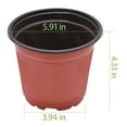 thumbnail image 2 of 100 Pcs Nursery Pot Seedlings Pots, 5.9" Flower Plant Pot Seed Starting Plastic Plants for Indoor Outdoor, 2 of 5