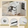 thumbnail image 4 of Euroco 30'' Bathroom Vanity with Top Sink, Modern Bathroom Storage Cabinet with 2 Drawers and a Tip-out Drawer, Single Sink Bathroom Vanity (Same as SW000122AAK-1), 4 of 7
