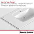 thumbnail image 3 of American Standard 1806.001 Aspirations 37.00" Vitreous China Vanity Top - White, 3 of 7