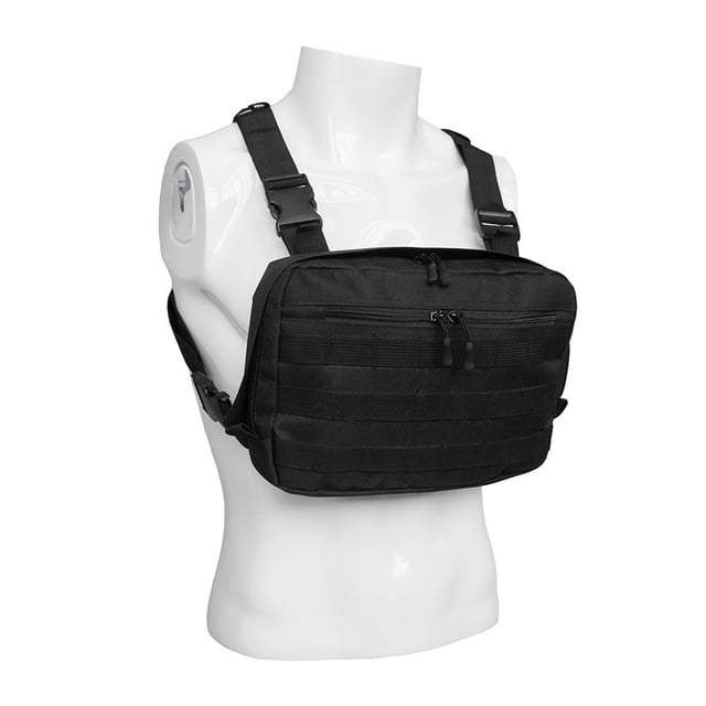 Chest Rig Cola pechera de resistencia paquete frontal Bolsa chaleco deportiva multiusos Bolsa de plataforma de pecho