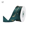 thumbnail image 2 of 1 Roll Christmas Theme Wrapping Ribbon Snowflake Pattern Polyester Wedding Gift Christmas Ribbon Party Decor, 2 of 3
