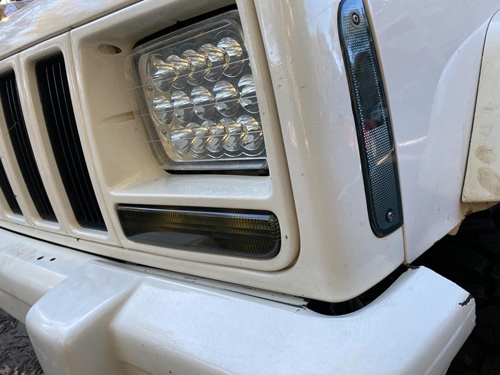 Front Corner & Bumper Signal Lights Caps/Lens Compatible with 1997-2001 Jeep Cherokee XJ 