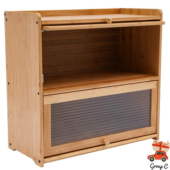 Storage Cabinet, Countertop Storage Cabinet, Cabinet with 2 Door Stoppers