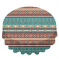thumbnail image 2 of Geometric Stripe Red Pattern Round Tablecloth 70"x70", Wrinkle Resistant Wipeable Table Cover for Kitchen Dining Room Picnic Patio and Party, 2 of 6