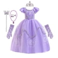 thumbnail image 1 of Vestido de disfraz REXREII para niñas Rapunzel Princess Sofia 4-5T, 1 of 7