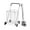 Silver, variant on Resenkos Portable Folding Shopping Cart Utility for Grocery Laundryshopping Carts, Heavy Duty Folding Shopping Cart with Wheels, Steel, Black