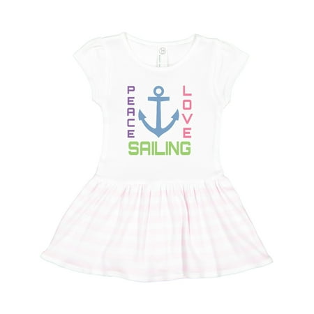 

Inktastic Nautical Anchor Sailing Quote Gift Toddler Girl Dress