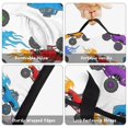 thumbnail image 6 of Monster Cartoon Truck White Pattern Teens Toddler Nap Mat with Pillow, Sleeping Mat Bag for Preschool Daycare 50"x20", 6 of 6