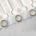 thumbnail image 4 of Manfei Abstract Honeycomb Hexagon Black Out Curtains for Teens Boys Girls,Minimalist Geometric Curtains Pack of 2 (42x63 Each),Mid Century Stripes Bedroom Curtains,Lightweight Room Decor, 4 of 6