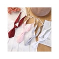 thumbnail image 5 of CORBATA PREHECHA CHIC PARA MUJERES Corbata Pequeña de Color Sólido para Uniforme Escolar Rosa Claro Talla Única, 5 of 5