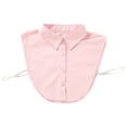 thumbnail image 1 of Fake Collar Cotton Half Shirt Detachable Collar Formal Women Blouse False Cloth Accessory, Pink, 1 of 10