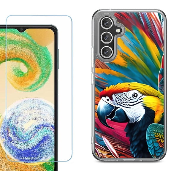 Phone Case for Samsung Galaxy A17 5G, with Screen Protector, by OneToughShield - Macaw