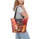 thumbnail image 2 of Fotbe Space Skeleton Art Bolsa de Playa con Estampado, Bolsa de Hombro, Bolsa de Mano Espaciosa, Bolsa de Viaje Ligera, Bolsa de Compras Versátil, 2 of 6