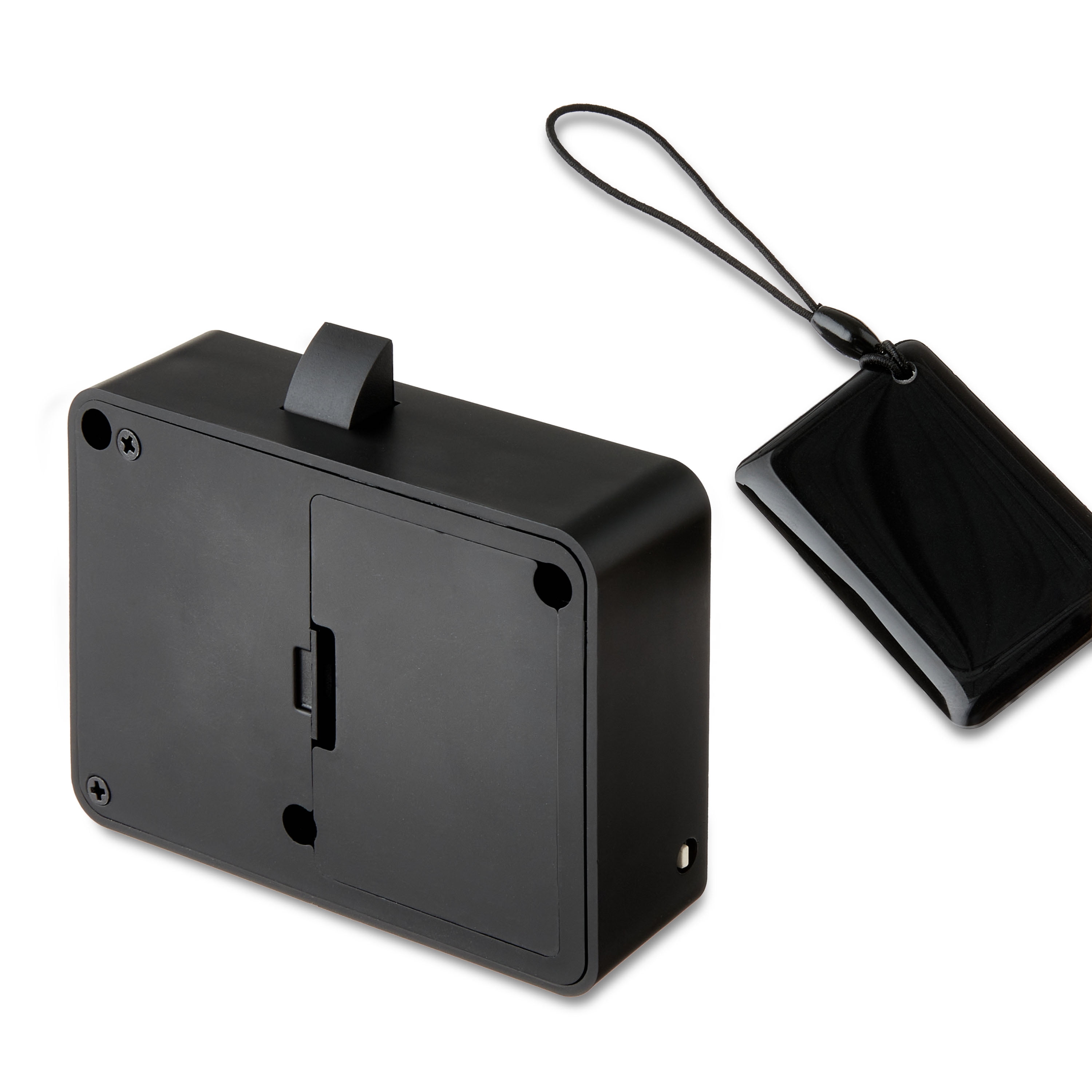 Pen+Gear Drawer Lock, Black, 3.3" x 2.44", Electronic Lock with RFID. The Drawer Lock is Suitable for Drawers Less the 2cm Thick and is not Suitable for Metal Drawers.