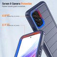 thumbnail image 4 of Xhy Samsung Galaxy A53 5G Case with Belt Clip Holster and Screen Protector Military Grade Full Body Multilayer Drop Protection 3 in 1 Rugged Durable Detachable for Samsung A53 5G Phone - Dark Blue, 4 of 9