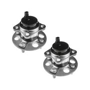 Rear Wheel Hub Assembly Set 2 - Compatible with 2007 - 2014 Toyota Yaris 1.5L 4-Cylinder 2008 2009 2010 2011 2012 2013