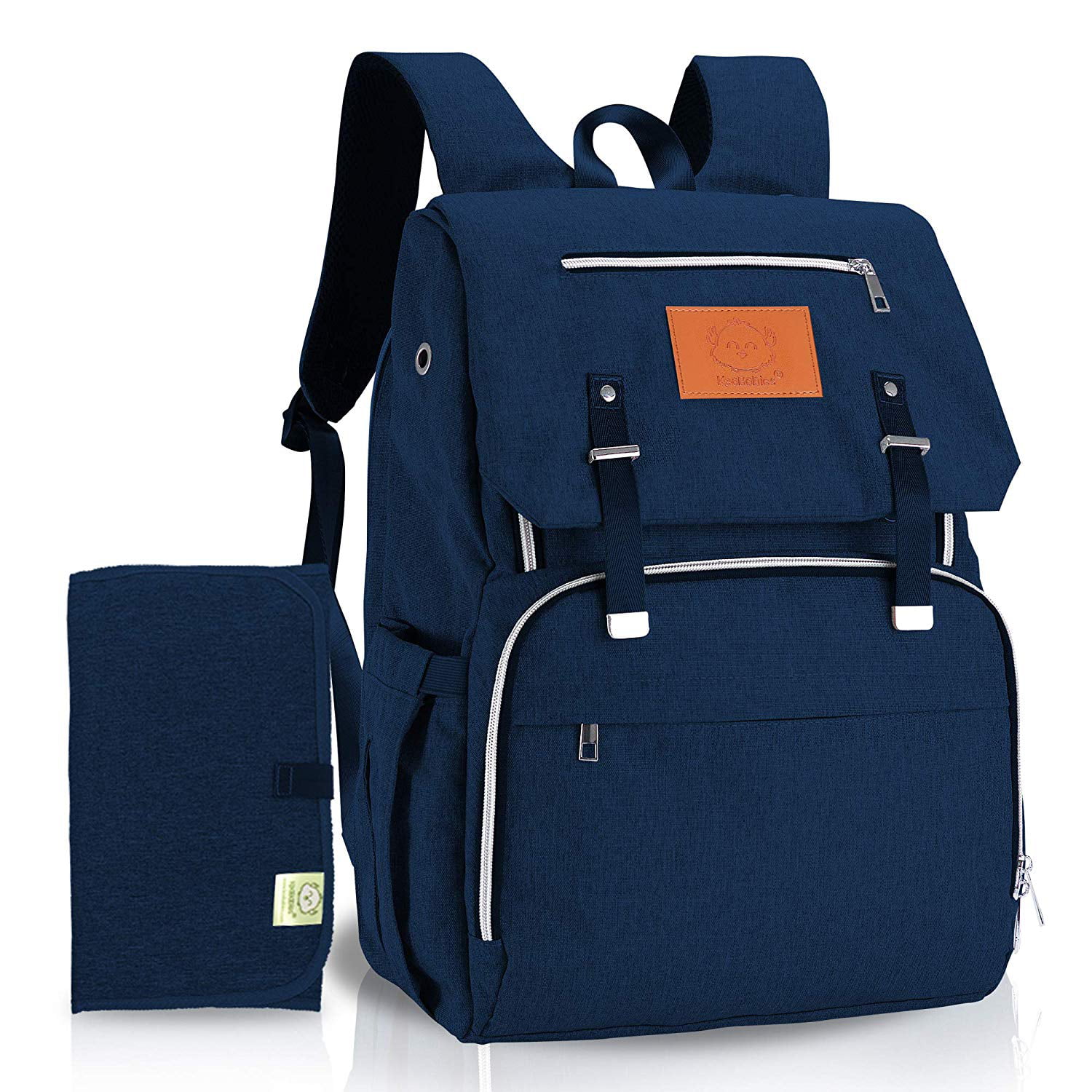 Diaper Bag Backpack, Waterproof Multi Function Baby Travel Bags (Navy