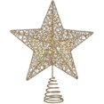 thumbnail image 2 of Christmas Tree Topper Lighted Star For Christmas Decor(30cm,gold), 2 of 5