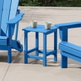 thumbnail image 4 of ZYPPP Furniture Outdoor Adirondack Side Table, HDPE, Weather and UV Resistant, Square End Table for Your Patio, Backyard, Balcony,Porch, Garden, Deck (Pacific Blue), 4 of 10
