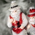 thumbnail image 2 of 6.25"H Sullivans Western Santa Christmas Ornaments Set of 2, Red-White, 2 of 4