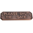 thumbnail image 4 of Door Warning Sign, Door Sign Board, Embossment Design Retro Style Zinc Zlloy For Tree Board Old Copper, 4 of 8