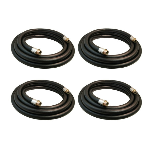 Apache Tuyau de Transfert de Carburant de Ferme Diamètre 1 Pouce 20 Pieds, Noir (Lot de 4)