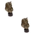 thumbnail image 3 of Ounissouiy Artificial Owl Bird Feather Realistic Taxidermy #4 Brown Home Garden Decor Tipo 1 2piezas, 3 of 6