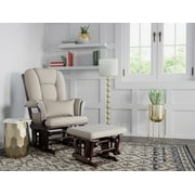 Storkcraft Tuscany Nursery Glider & Ottoman Espresso with Gray