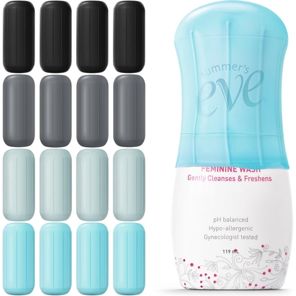 Juego de fundas de silicona para botellas Skyconser Travel a prueba de fugas, paquete de 16