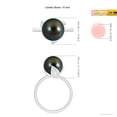 thumbnail image 5 of Angara Trillium Tahitian Cultured Pearl Solitaire Ring in 14K White Gold for Women | June Birthstone Jewelry for Her, 5 of 8